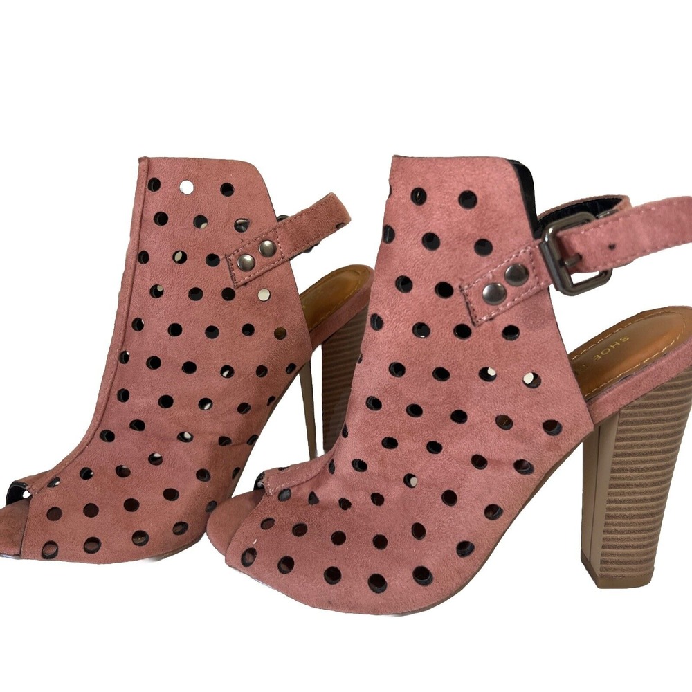 Shoe Republic LA Mauve Platform Chunk Heels Size 6